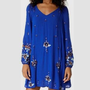 Free People Oxford Embroidered Swing Dress